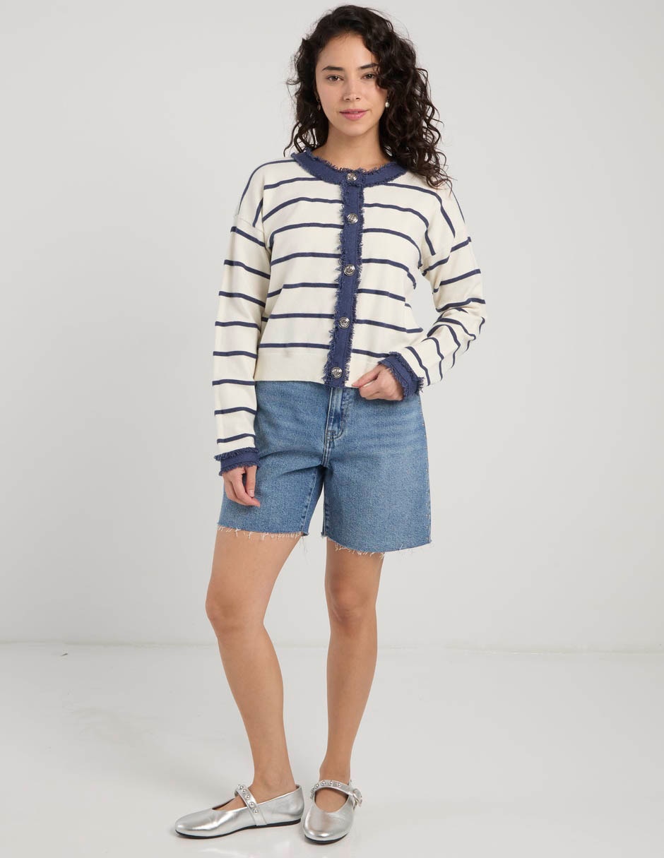 Suéter cuello redondo para mujer 4
