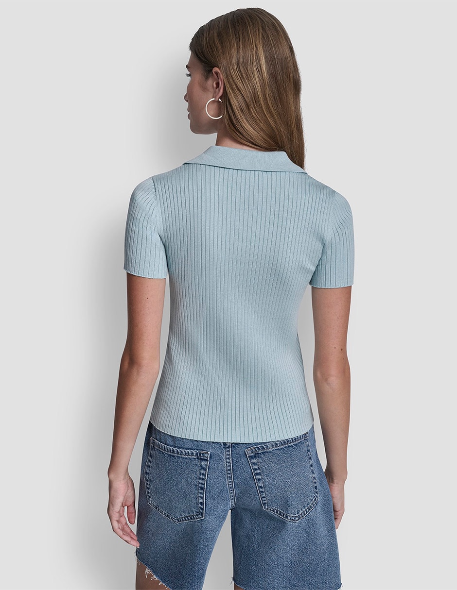 Top Dkny Jeans cuello polo