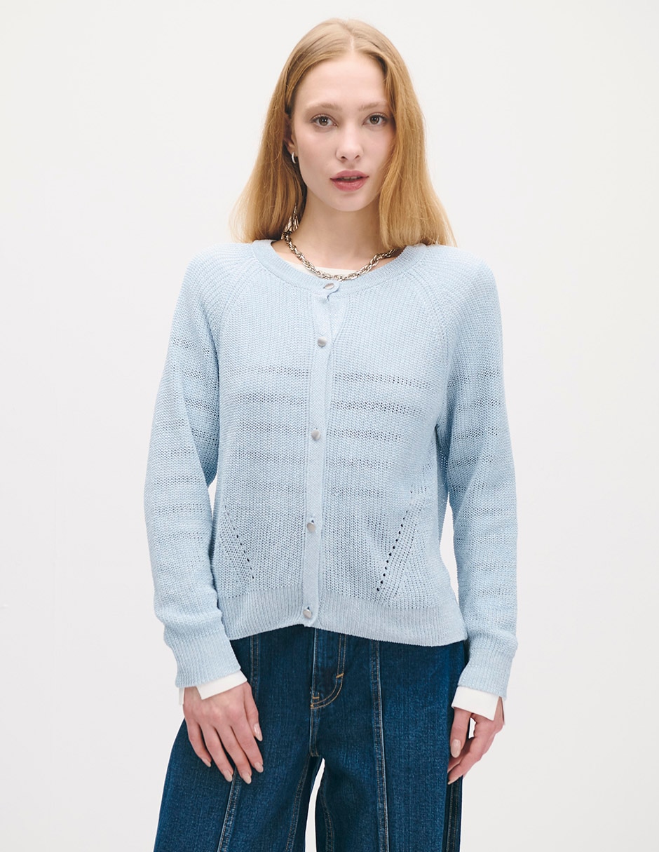 Suéter cuello redondo para mujer Suéter cuello redondo para mujer