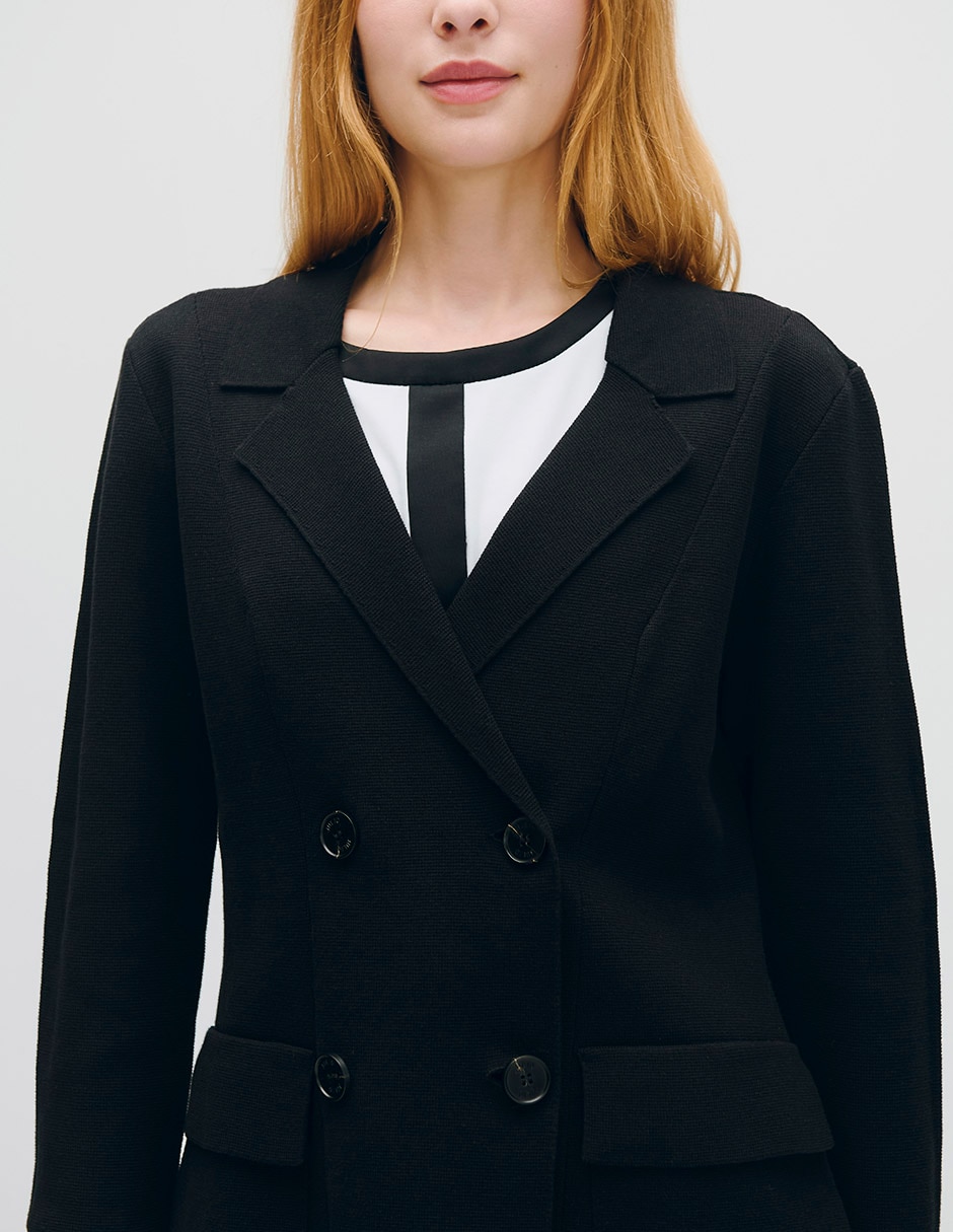Suéter cuello solapa para mujer
