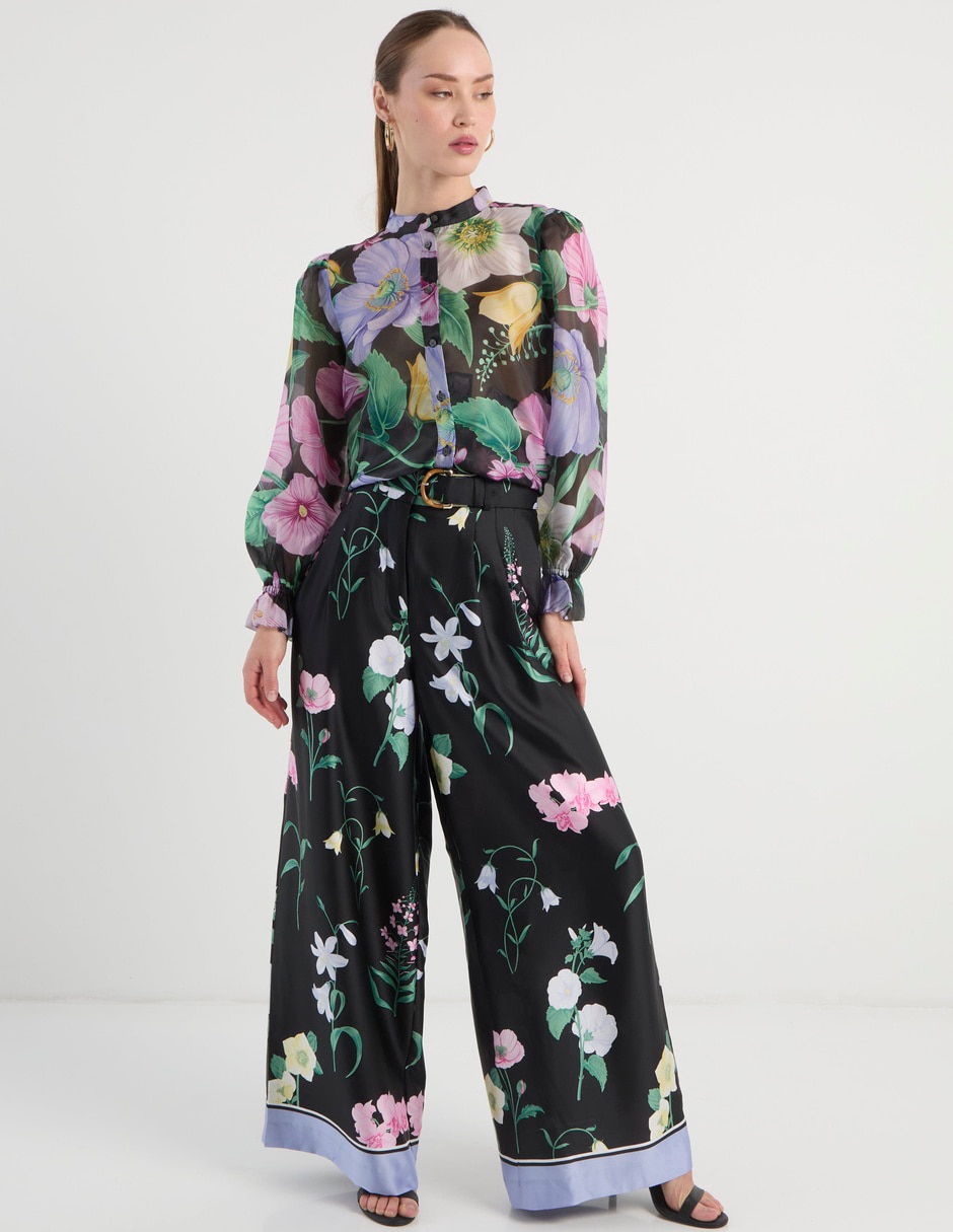 Pantalón relaxed amplio para mujer 5