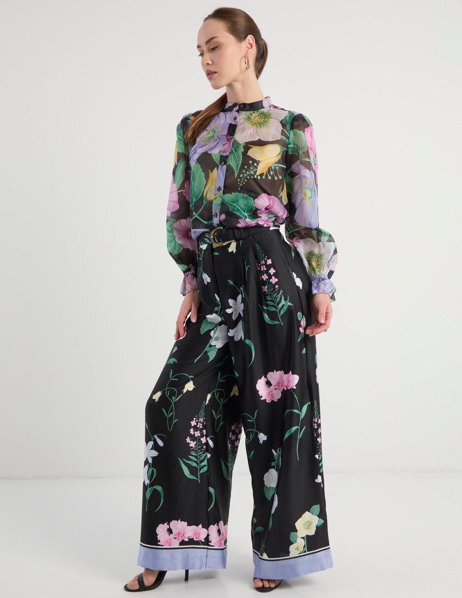 Pantalón relaxed amplio para mujer 4