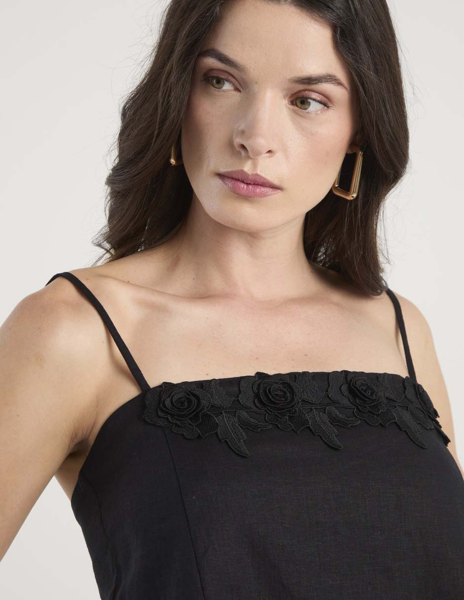 Top escote cuadrado tirante ajustable 4