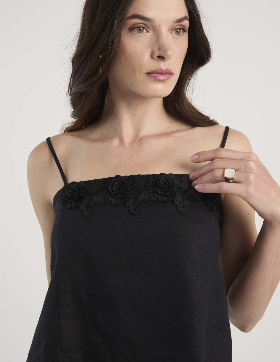 Top escote cuadrado tirante ajustable 5