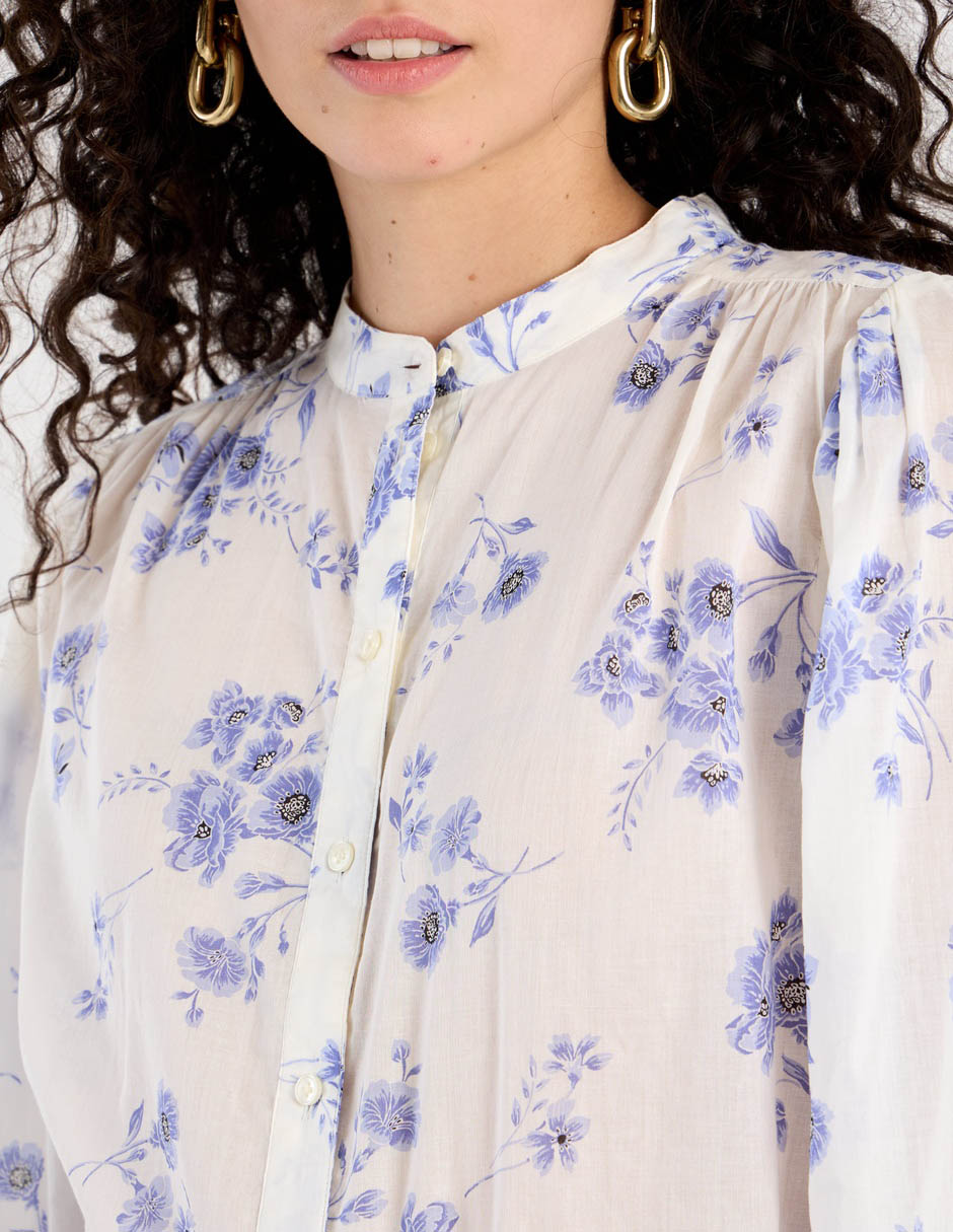 Blusa camisera manga larga para mujer 4