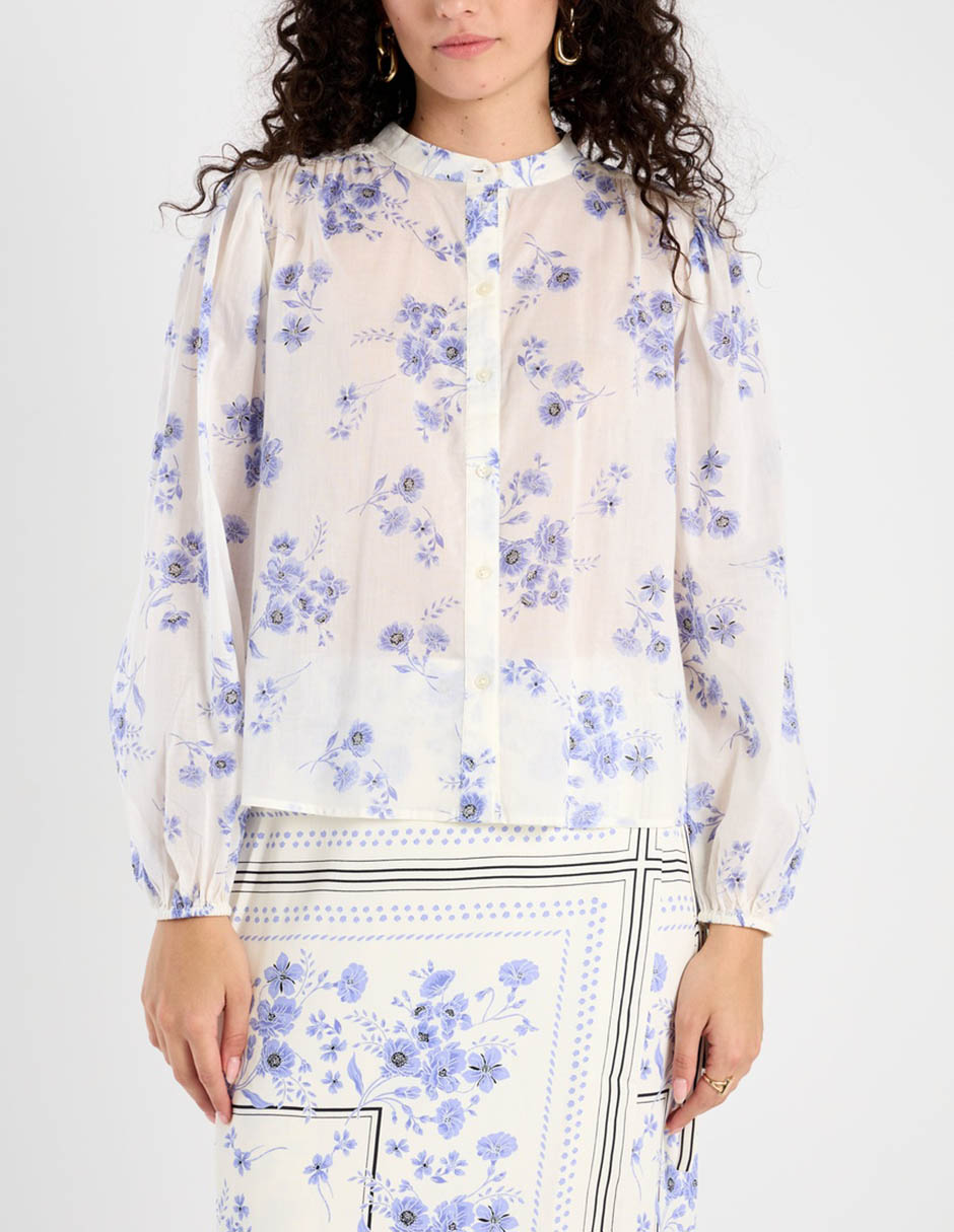Blusa camisera manga larga para mujer 6