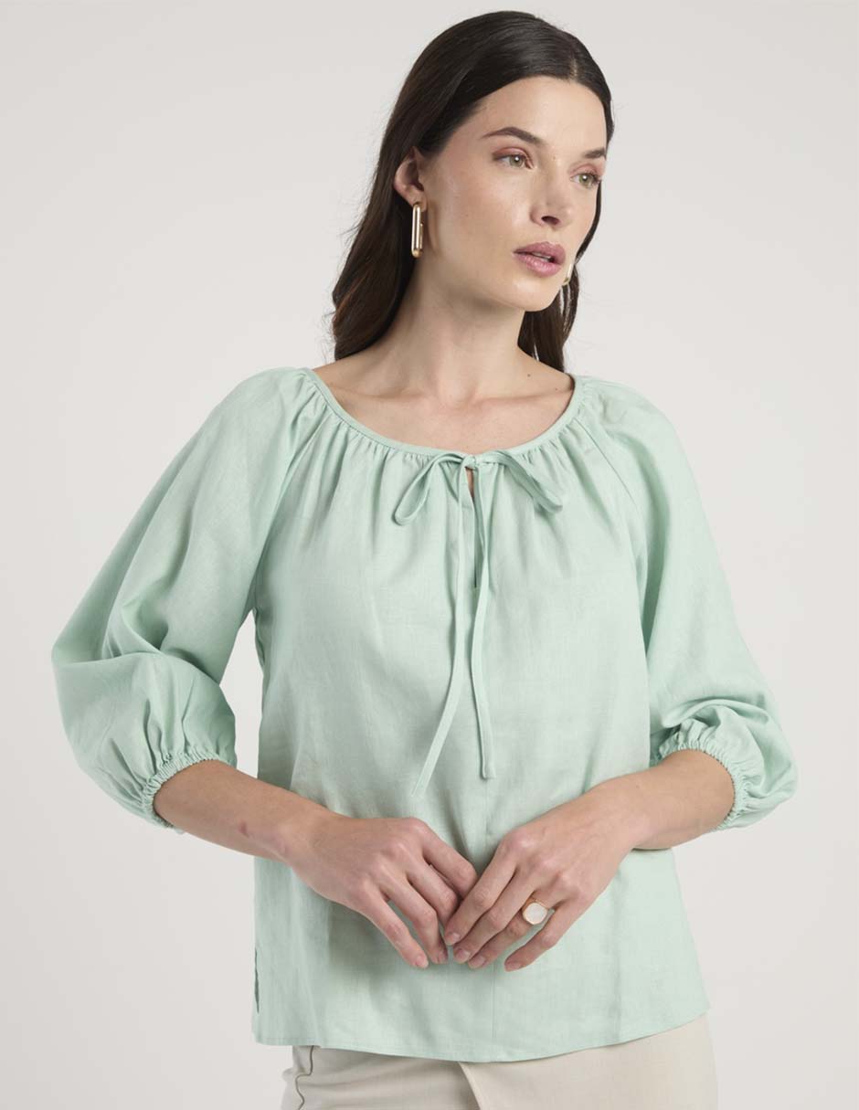 Blusa ann taylor manga 3/4 para mujer