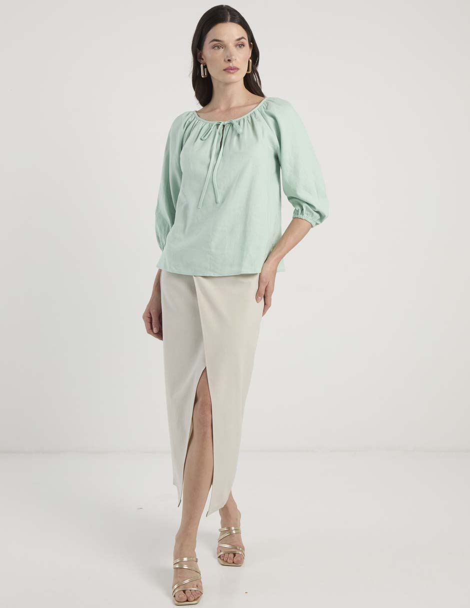 Blusa ann taylor manga 3/4 para mujer