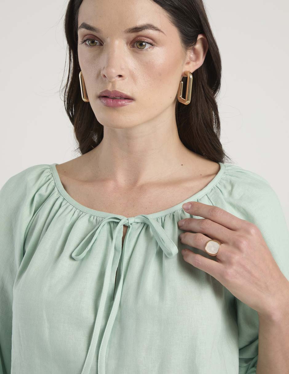 Blusa ann taylor manga 3/4 para mujer
