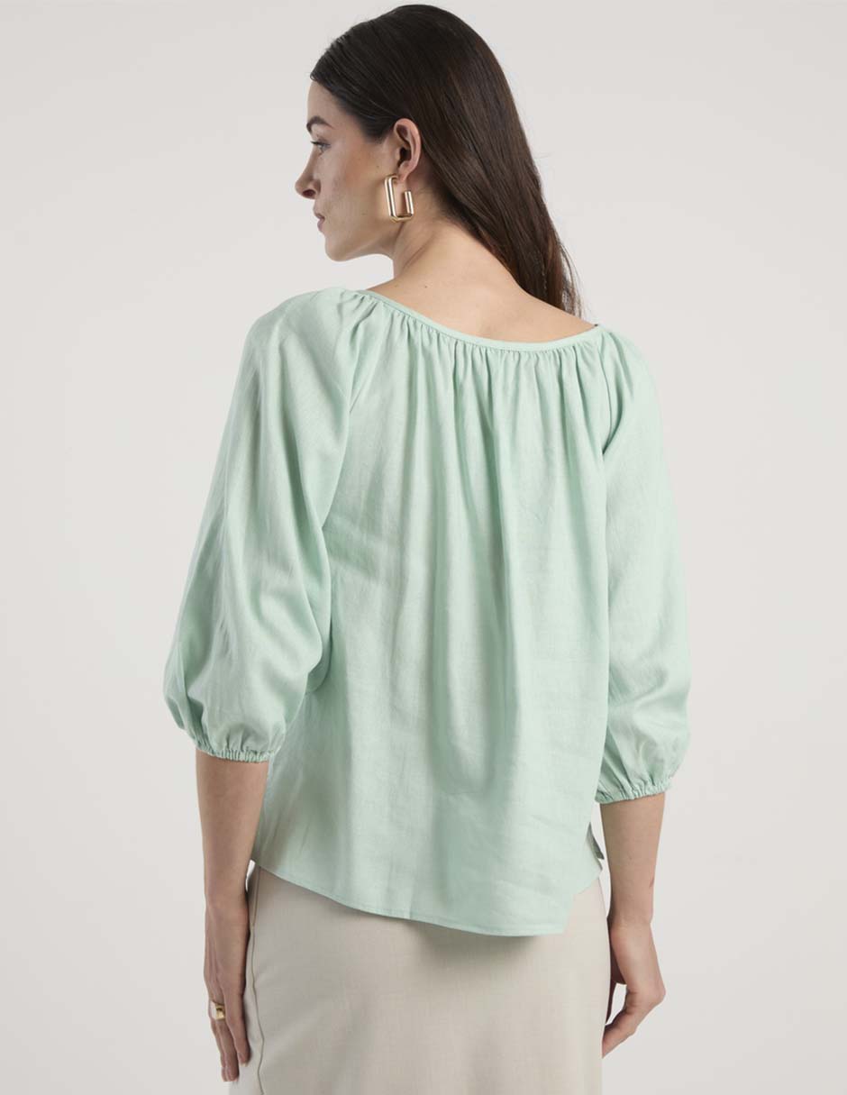 Blusa ann taylor manga 3/4 para mujer