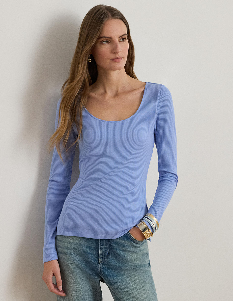 Blusa manga larga para mujer
