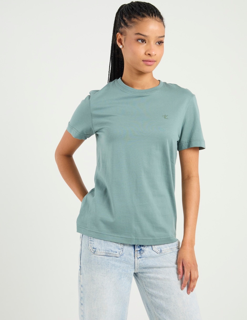 Playera manga corta cuello redondo mujer Playera manga corta cuello redondo mujer