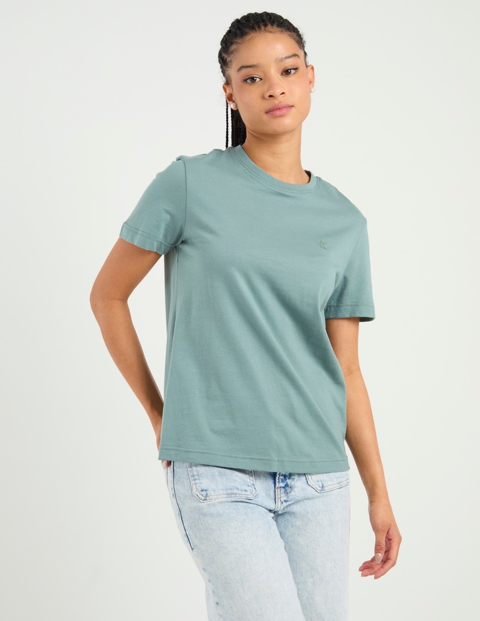Playera manga corta cuello redondo mujer 5