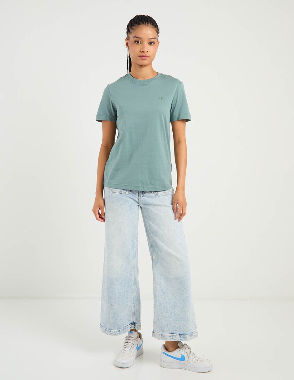 Playera manga corta cuello redondo mujer 4