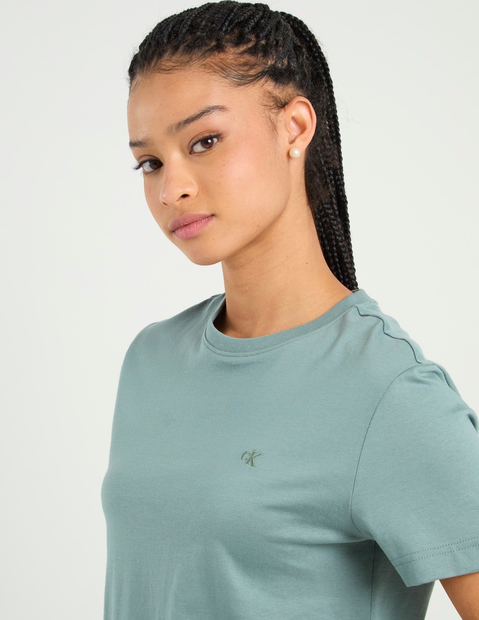 Playera manga corta cuello redondo mujer 3