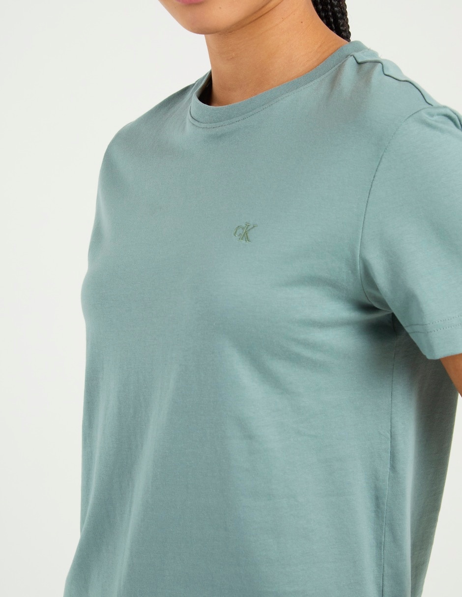 Playera manga corta cuello redondo mujer 2