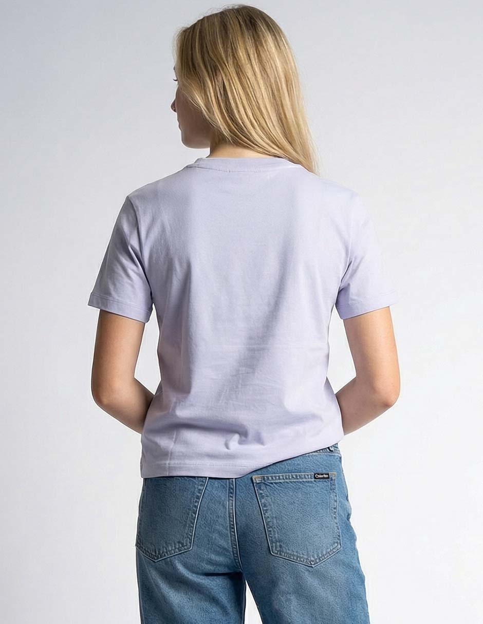 Playera manga corta Ck cuello redondo para mujer