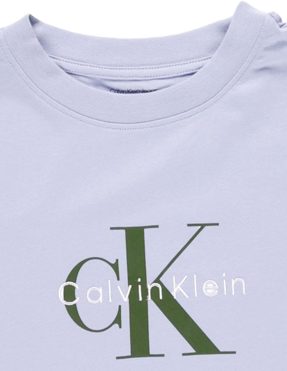 Playera manga corta Ck cuello redondo para mujer