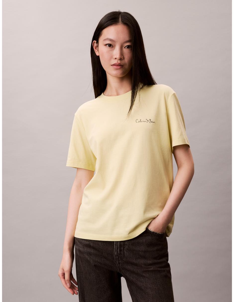Playera manga corta cuello redondo para mujer 1