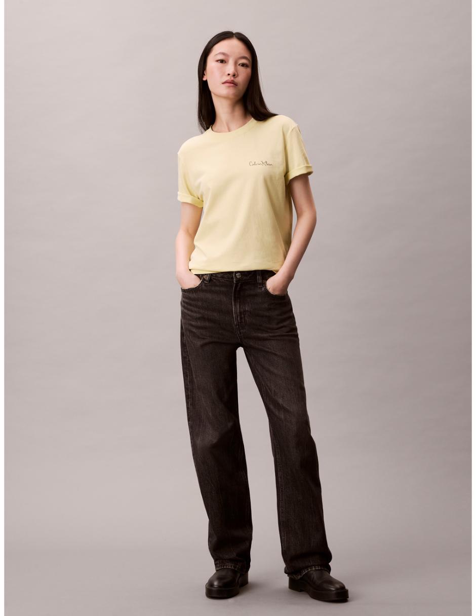 Playera manga corta cuello redondo para mujer 7