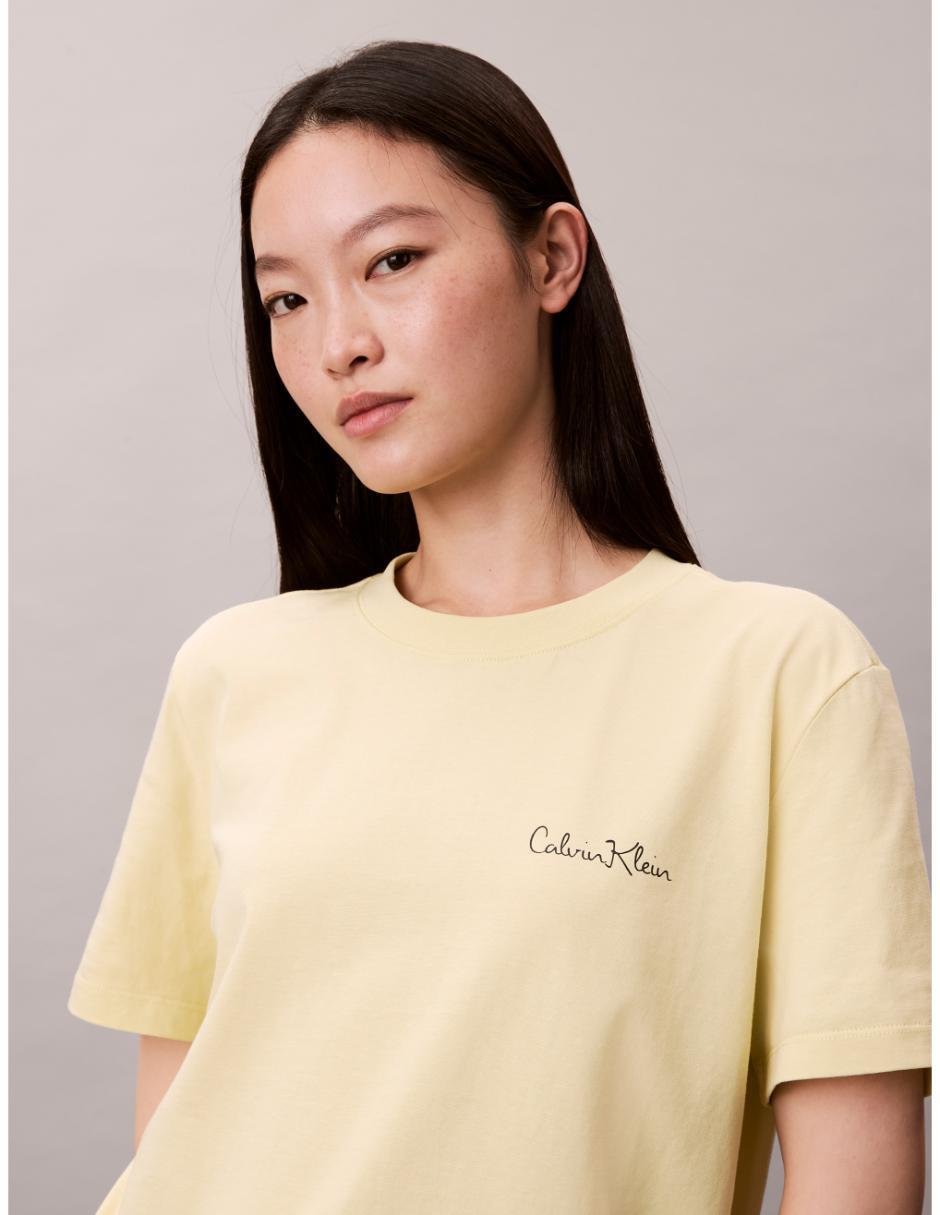 Playera manga corta cuello redondo para mujer 8