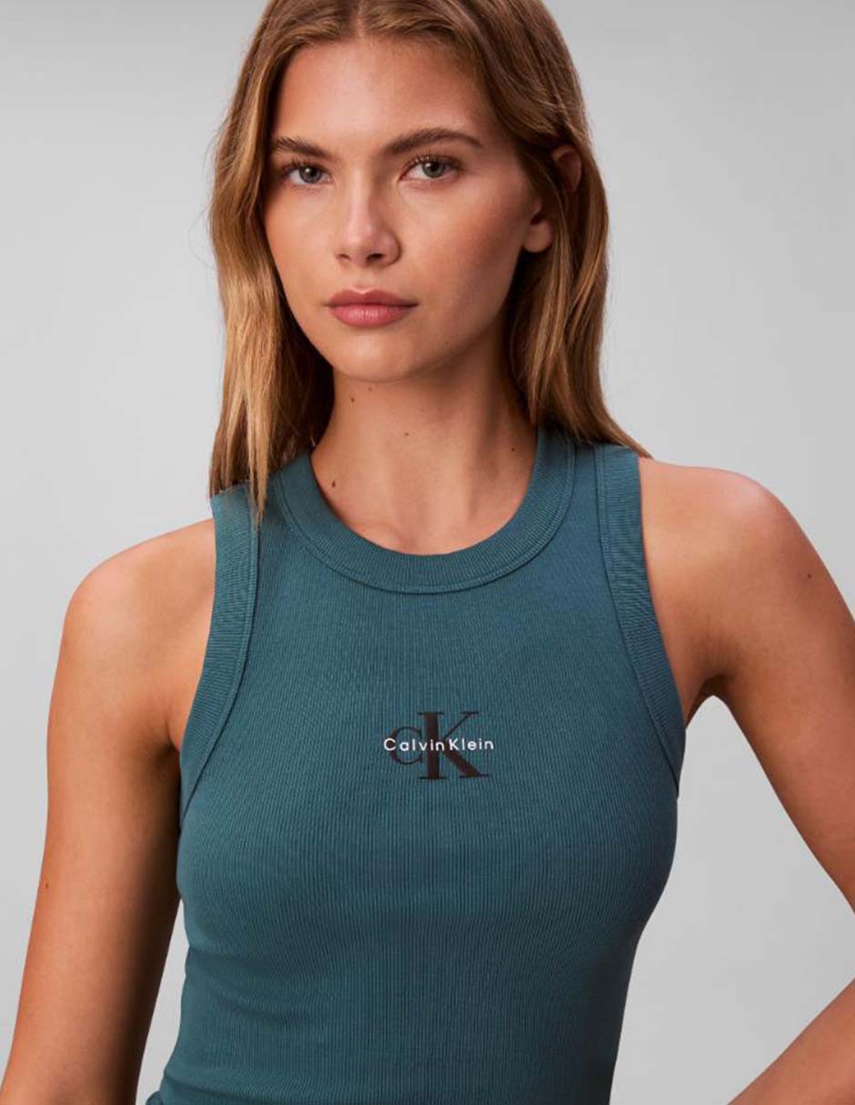 Top Calvin Klein cuello redondo
