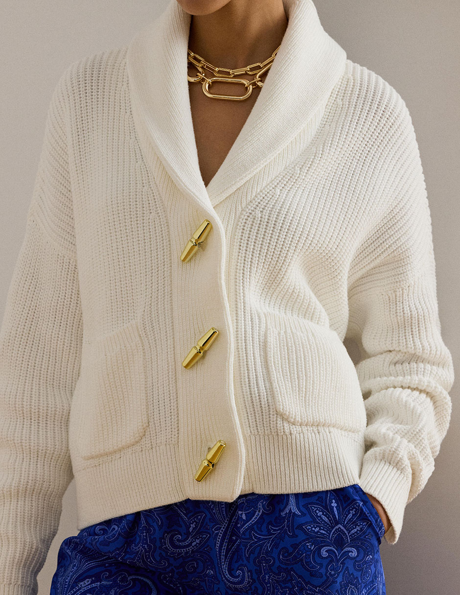 Suéter cuello solapa para mujer 2