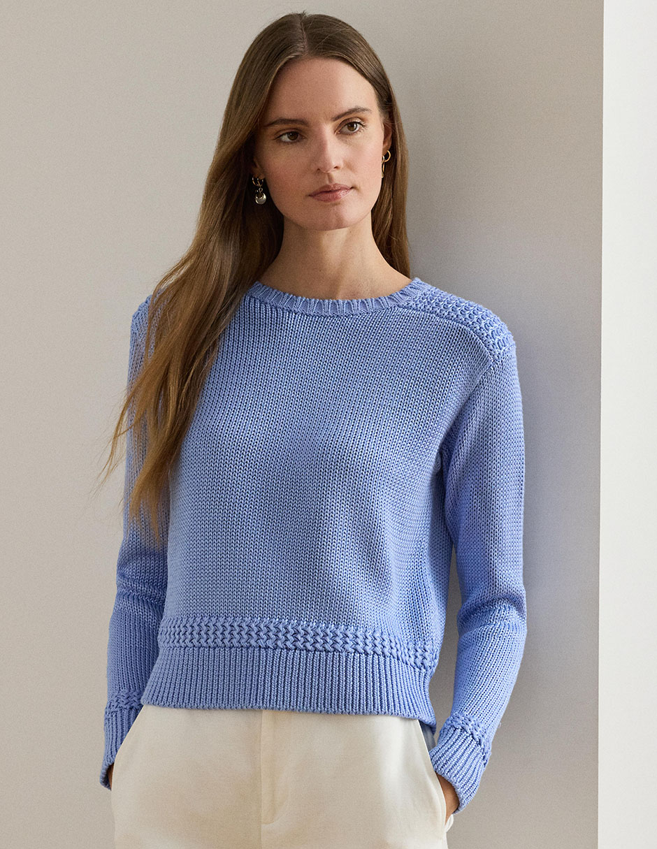 Suéter Lauren Ralph Lauren cuello redondo para mujer