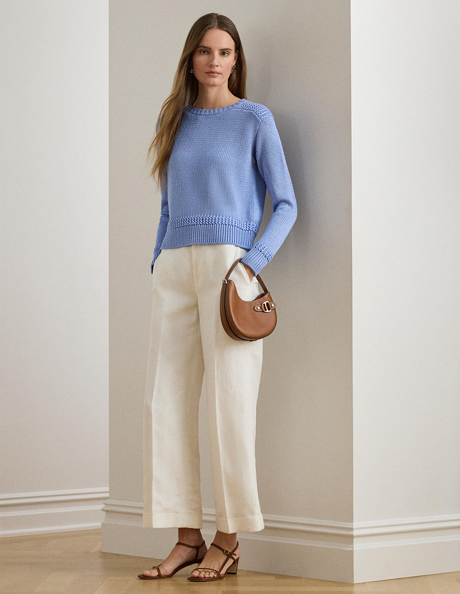 Suéter Lauren Ralph Lauren cuello redondo para mujer