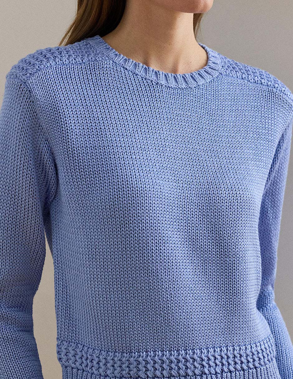 Suéter Lauren Ralph Lauren cuello redondo para mujer