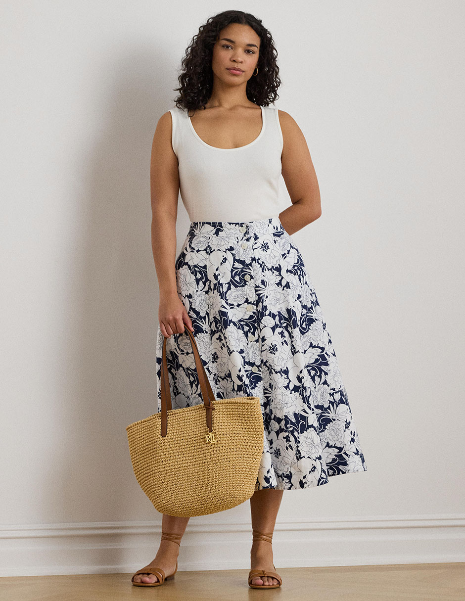 Falda crop a la cintura 7