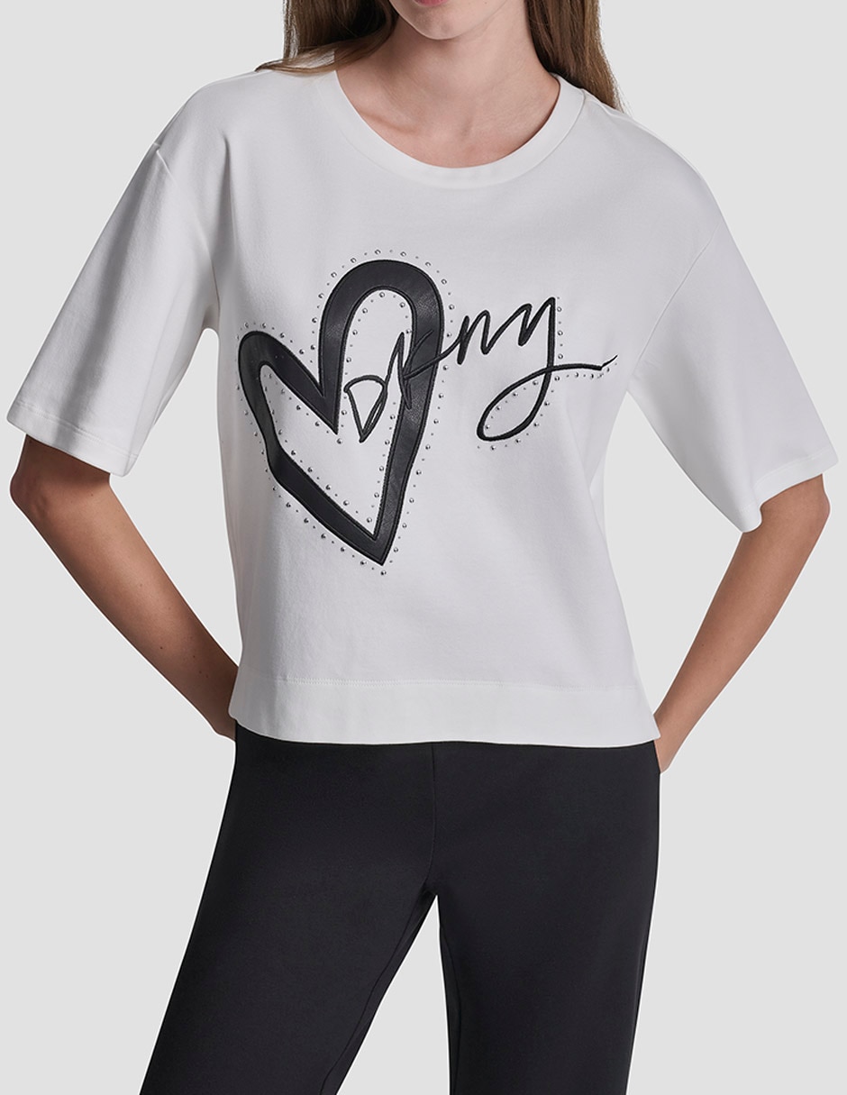 Playera manga corta cuello redondo mujer 3