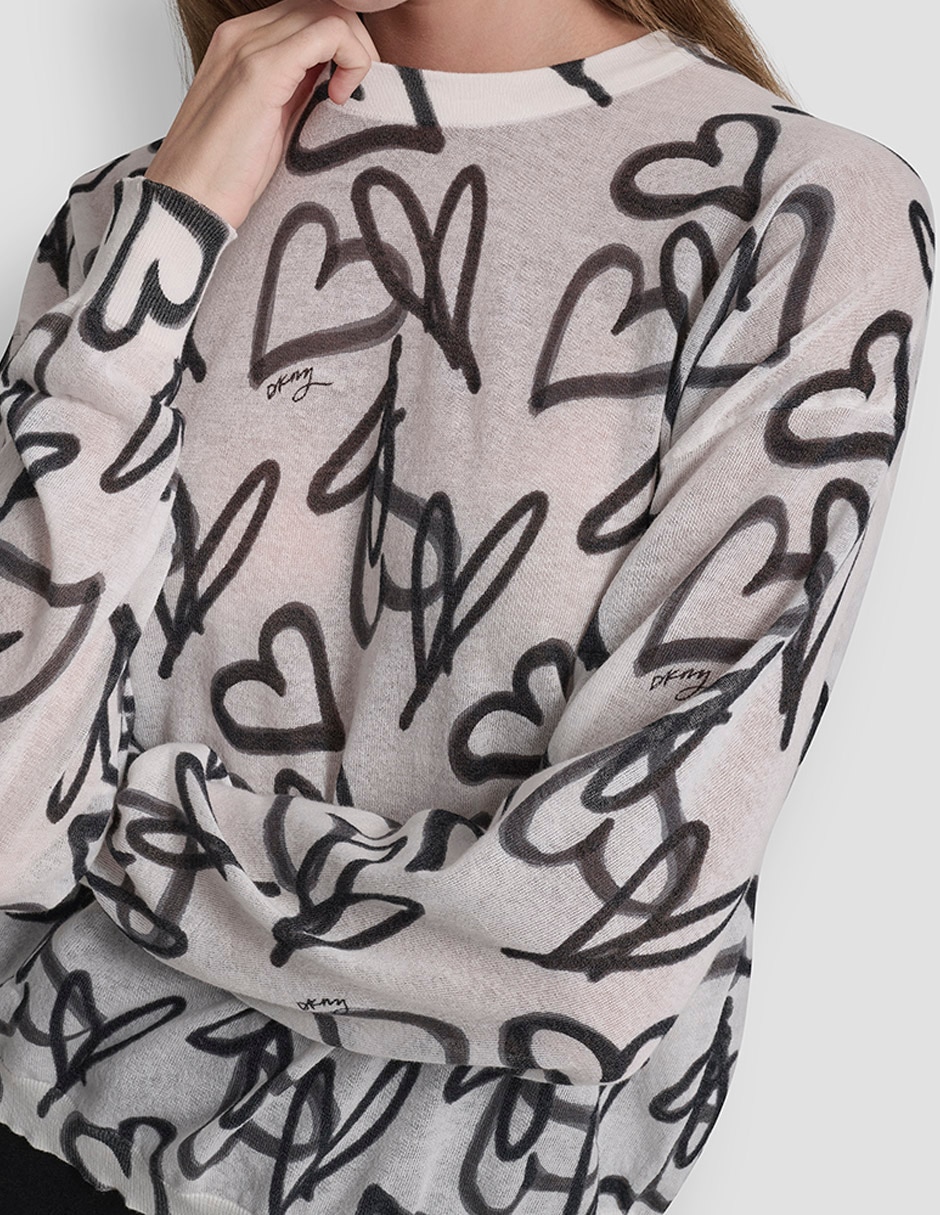 Suéter cuello redondo para mujer 7