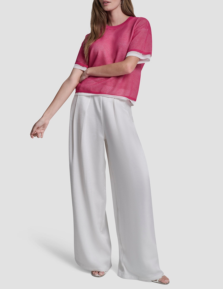 Suéter DKNY cuello redondo para mujer