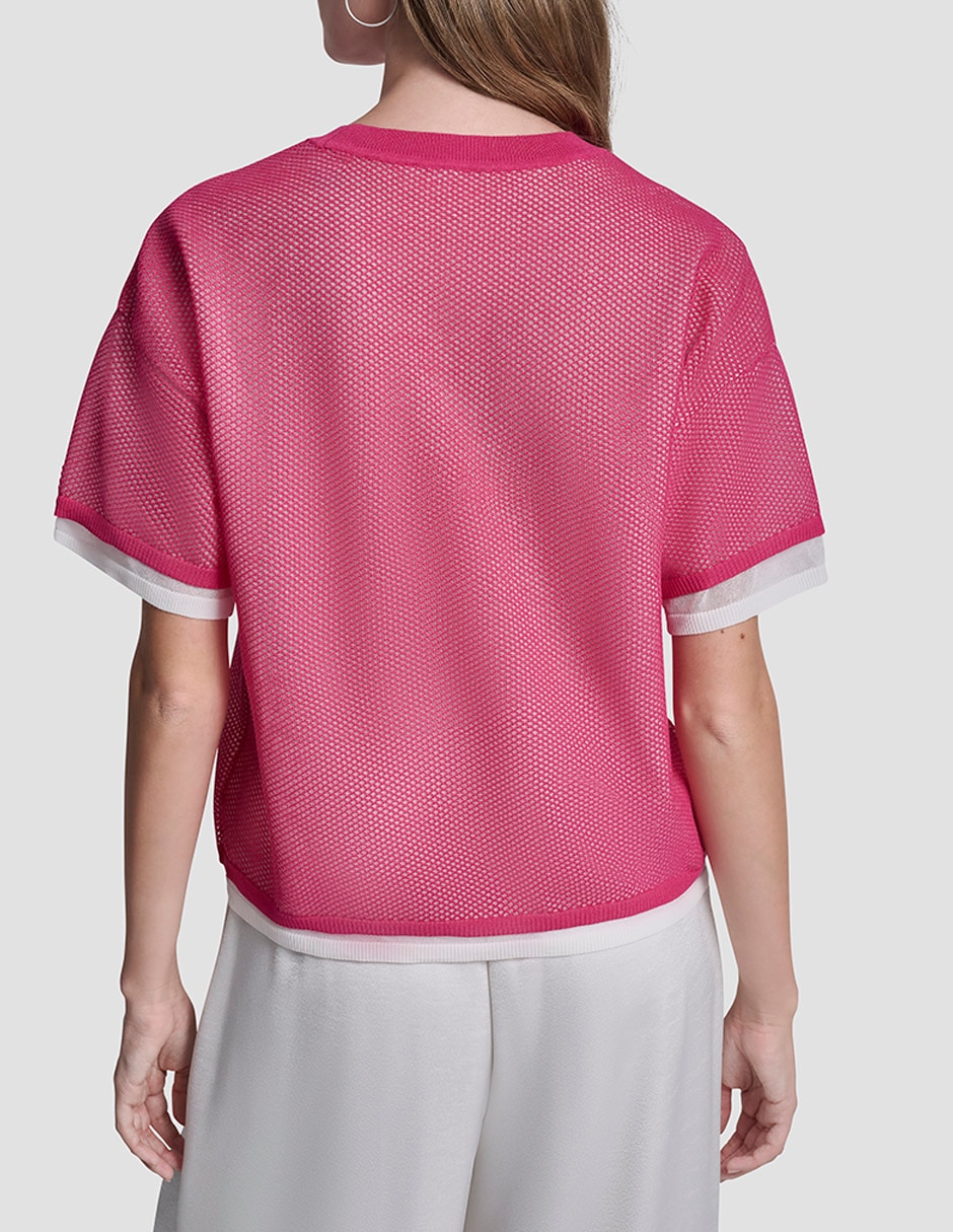 Suéter DKNY cuello redondo para mujer