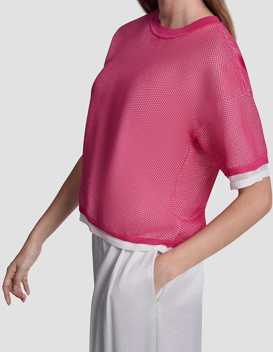 Suéter DKNY cuello redondo para mujer