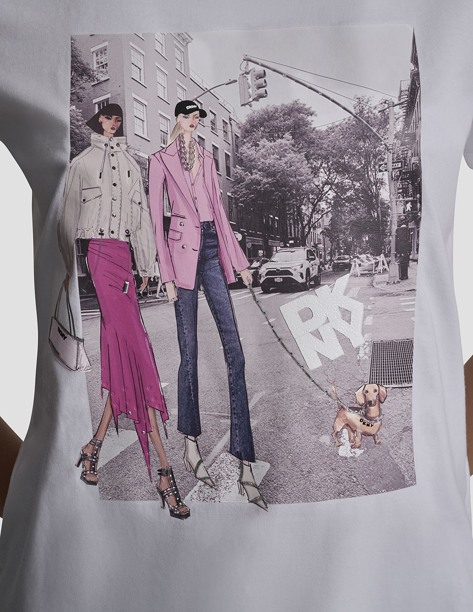 Playera manga corta cuello redondo mujer 2
