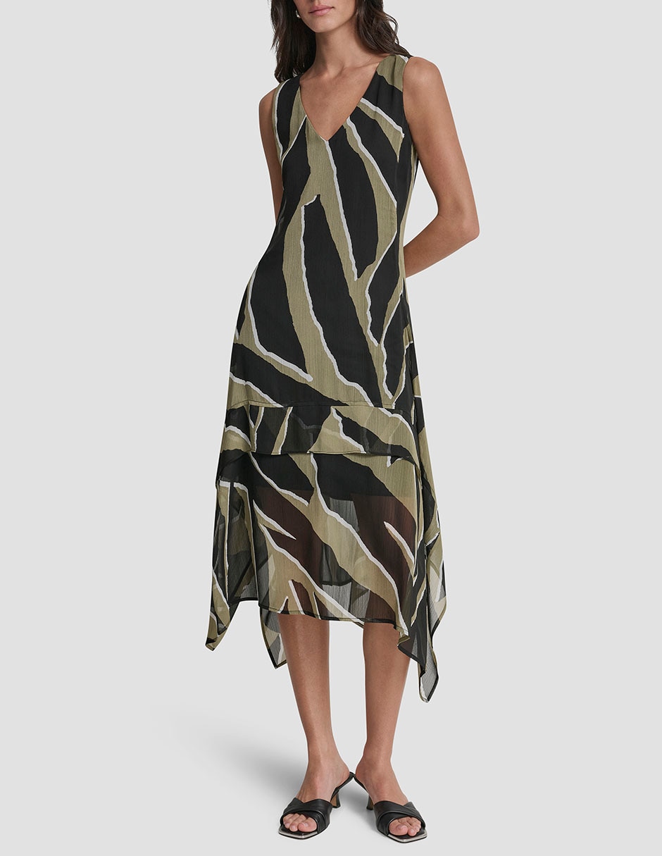 Vestido midi casual para mujer Vestido midi casual para mujer