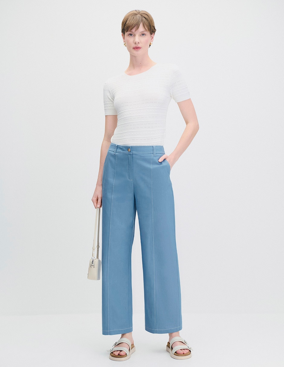 Pantalón wide leg para mujer 4