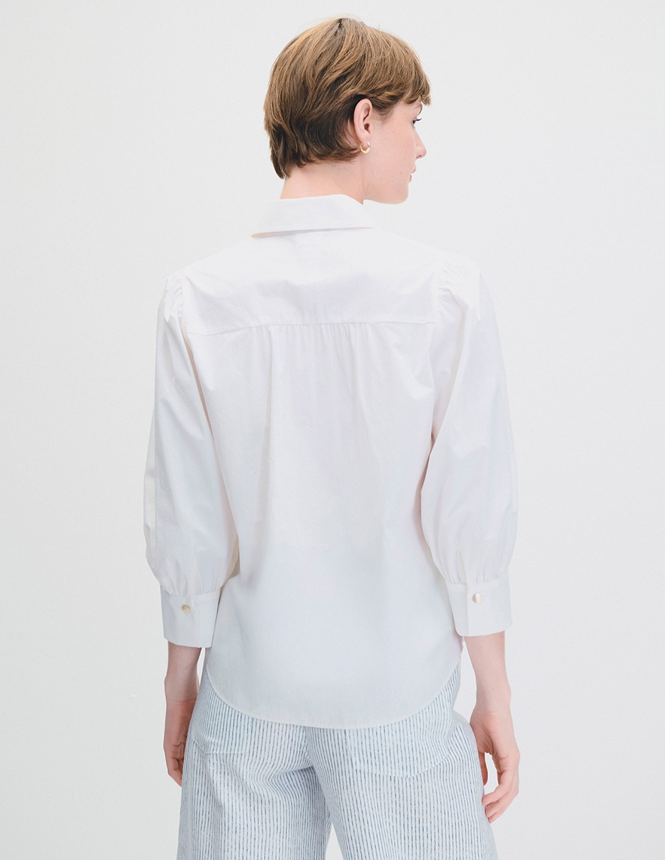 Blusa camisera manga 3/4 Julio para mujer