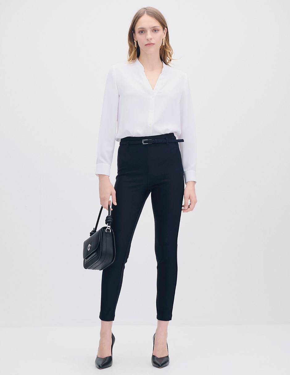 Legging cintura alta con elástico para mujer 4