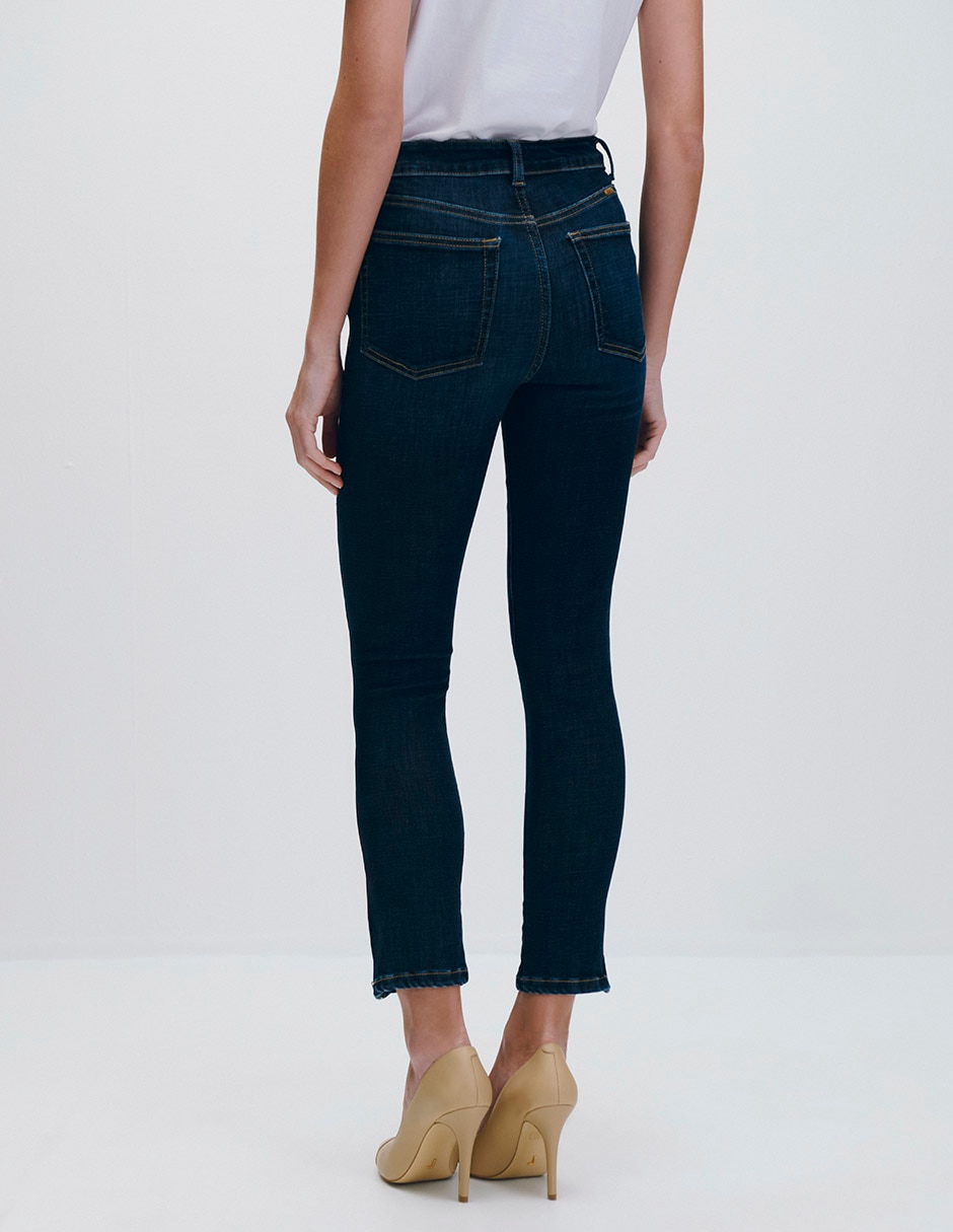 Jeans skinny corte cintura alta para mujer 3