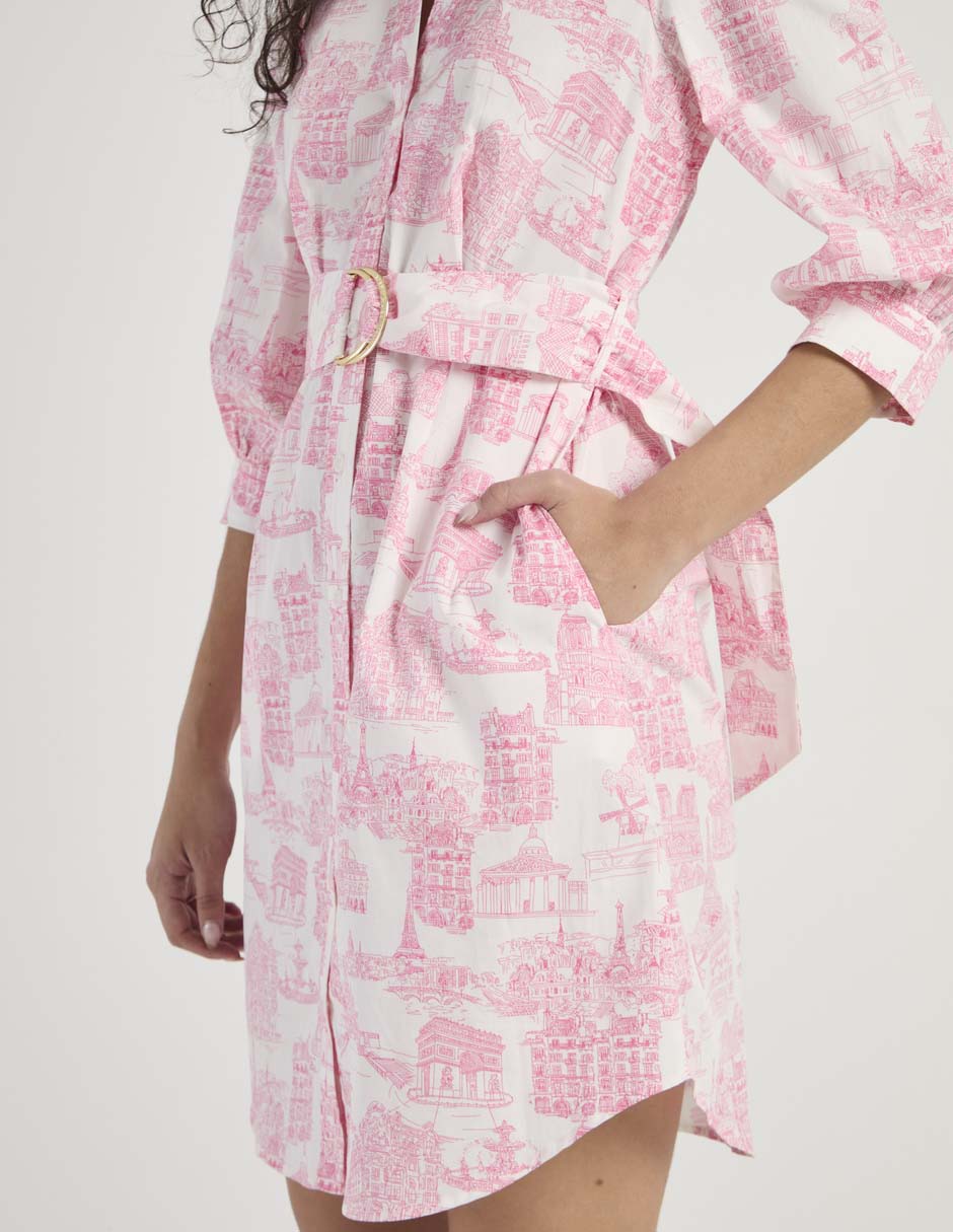 Vestido arriba rodilla casual para mujer