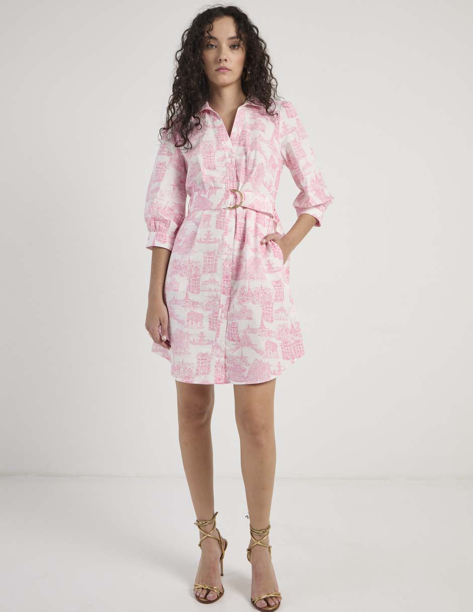 Vestido arriba rodilla casual para mujer 2