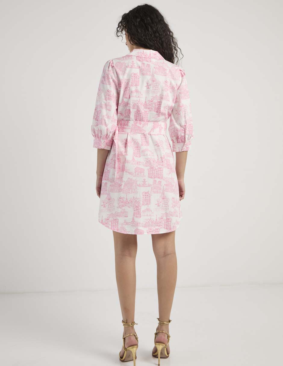 Vestido arriba rodilla casual para mujer 6