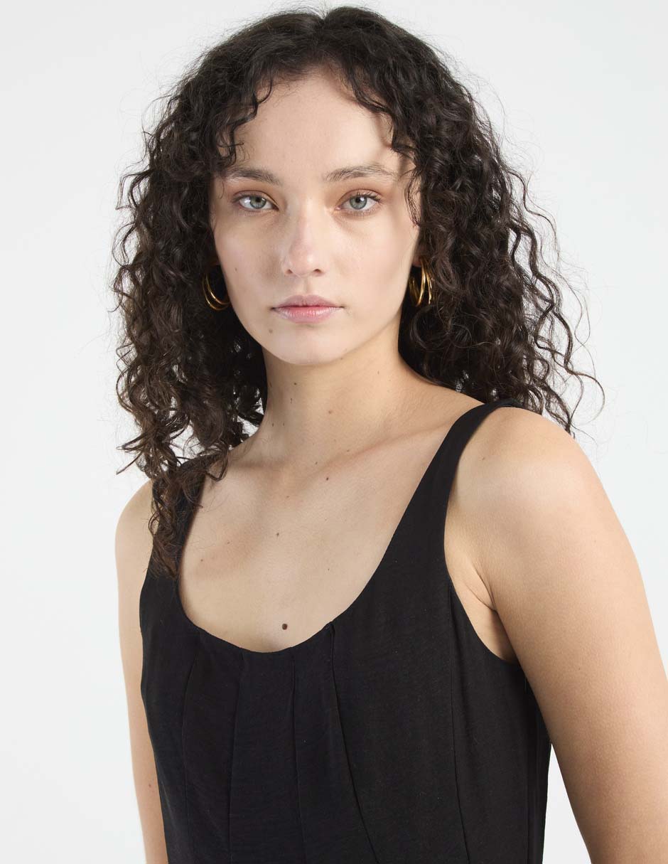 Vestido crop casual Karl Lagerfeld Paris para mujer