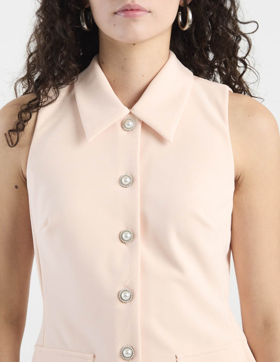 Vestido corto casual Karl Lagerfeld Paris para mujer