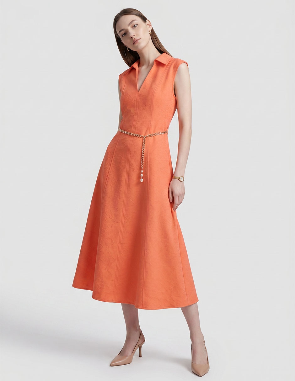 Vestido midi casual para mujer Vestido midi casual para mujer