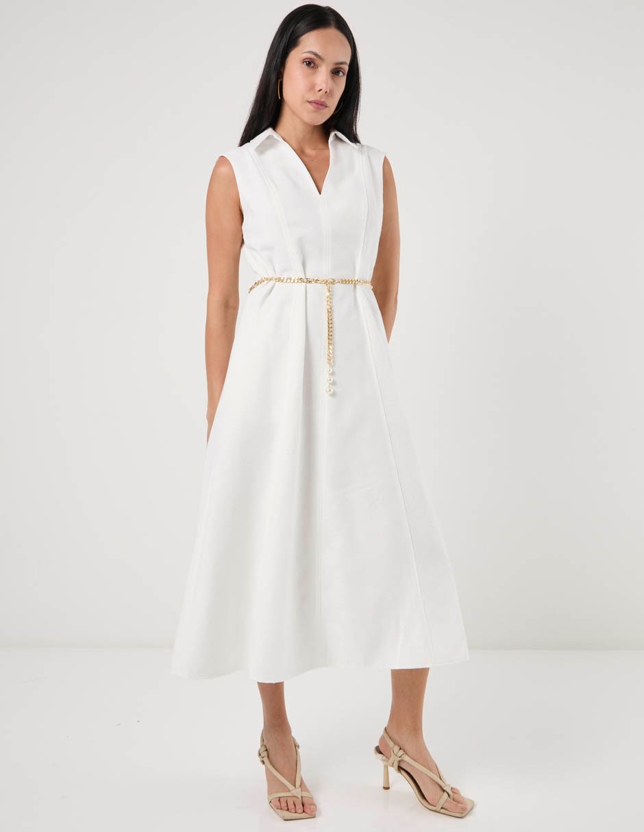 Vestido midi casual para mujer Vestido midi casual para mujer