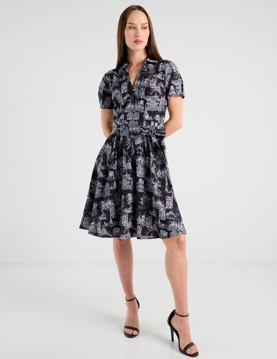 Vestido corto casual Karl Lagerfeld Paris para mujer